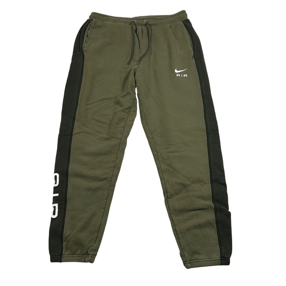 Nike Other - Nike Air Joggers Mens Size M Olive Green Fleece Tapered Sweatpants CJ4830-326
